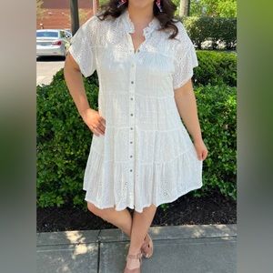 nWT Johnny Was Eyelet Babydoll dress